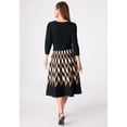 thumbnail image 2 of Roaman's Women's Plus Size Pleated Sweater Dress, 2 of 2