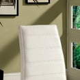 thumbnail image 3 of Furniture of America Dorazio Faux Leather Dining Chairs in White (Set of 2), 3 of 6