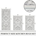 thumbnail image 5 of Kitchen Rugs and Runners Set of 3, Yamaziot Kitchen Mat for Floor, Non Slip Skid Comfort Washable Farmhouse Kitchen Carpet for Laundry Room Sink, 20"x32"+20"x32"+20"x47", 5 of 6