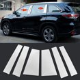 thumbnail image 1 of Chrome Stainless Pillar Posts for Toyota Highlander 2014-19 Door Trim Cover Kit, 1 of 4
