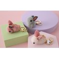 thumbnail image 4 of 3 PCS Cute Rabbit Pendant, Cartoon Keychain, Car Pendant, Wool Felt Jewelry,Green Bunny, 4 of 4