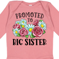 thumbnail image 4 of Inktastic Promoted to Big Sister with Flowers Girls Long Sleeve Baby Bodysuit, 4 of 5