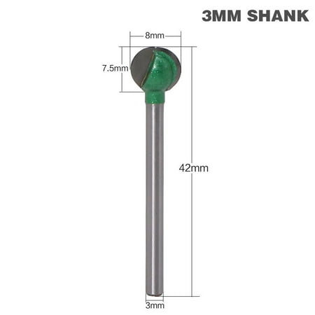 

Tdoenbutw Clearance Spherical Wood Carving Bits For Carving Engraving Forming And Drilling A