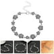 thumbnail image 5 of Pulsera de flores rosas Pulsera floral Pulsera decorativa para mujer Pulsera de metal, 5 of 6