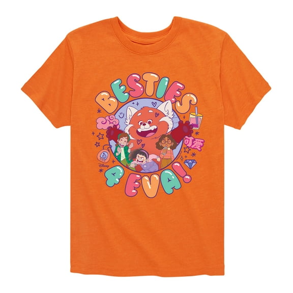 Turning Red - Besties 4 Eva - Youth Short Sleeve Graphic T-Shirt