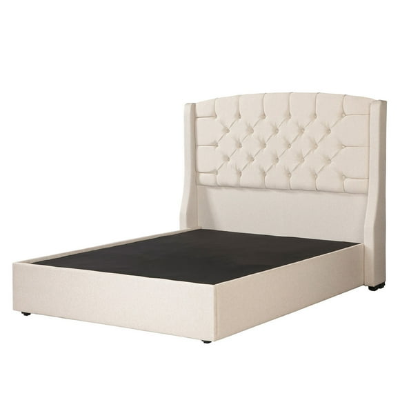 Box Base cama Queen Size + Cabecera Sitka Beige