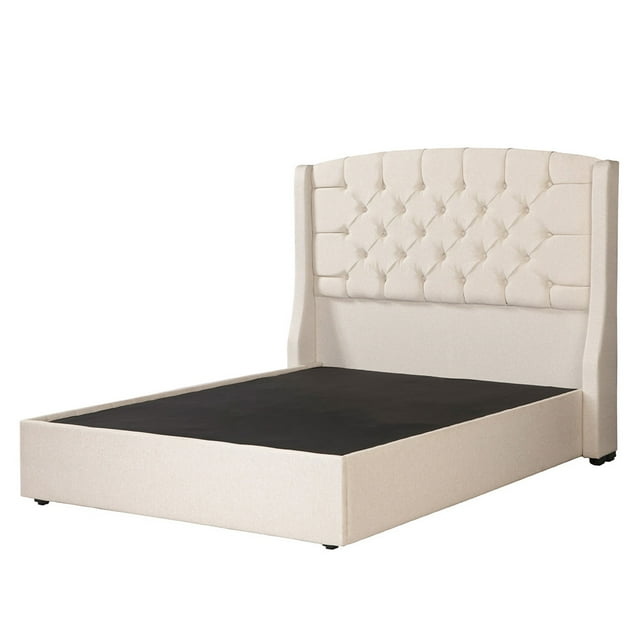 Base de Cama Matrimonial Dicasa con Cabecera Sitka Beige