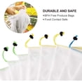 thumbnail image 2 of Yomitek Set of 12 Reusable Produce Bags,Washable Mesh Produce Bags with Drawstrings for Grocery Shopping & Storage,Produce Storage Bags ECO Green for Fruits and Veggies,Small, Medium, Large Size, 2 of 8