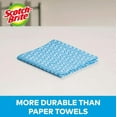 thumbnail image 2 of Blue Multi-Use Reusable Cloth Wipes (40 Perforated Cloths Per Roll) (3-Pack), 2 of 6