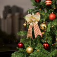 thumbnail image 5 of 6pcs Christmas Bows With Bells Mini Bowknot Ornament Craft Present Bows Holiday Tree Decoration, 5 of 5