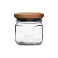 thumbnail image 2 of Ball Stack & Store Glass Mason Jars with Wooden Lid, Used for Pantry, Cookies, Flour, Cereal, Rice, Sugar, Tea, Coffee Beans, Spices, Square, 4-Cup Pack of 4, 2 of 7