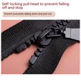 thumbnail image 4 of 60cm/2pcs Separating Large Plastic Zippers Black Tape with Double Zipper Heavy Duty Zipper for Sewing, Sleeping Bag, 4 of 4