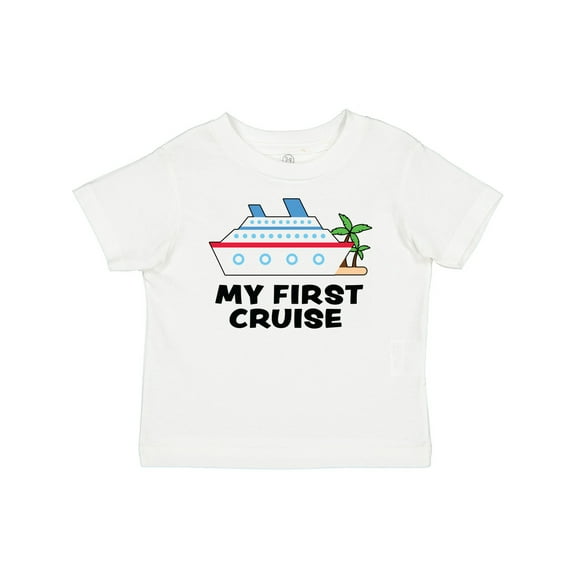 Inktastic My First Cruise with Cruise Ship and Palm Trees Boys or Girls Baby T-Shirt