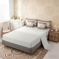 thumbnail image 5 of Erosebridal Hunting and Fishing Twin Bedding Sets, Pike Fish Mallard Duck Bedding Comforter Set, Blue Brown Lodge Cabin Decor, Gray Reversible 7pcs, 5 of 6