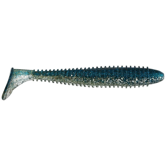Big Bite Baits Pro Swimmer Paddle Tail Swimbait (Silver Shiner, 3.3 inch)