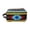 Brown/Yellow/Turquoise, variant on Men Women Western Woven Genuine Leather Toiletry Dopp Kit Cosmetic Travel Bag 18SKT10