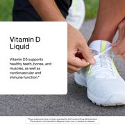 THORNE - Vitamin D Liquid - Vitamin D Supplement - Supports Healthy Bones and Muscles, Cardiovascular Health, and Immune Function* - 1 Fl Oz (30 ml)- 600 servings