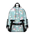 thumbnail image 3 of Unicorn and Star Blue Pattern Cute School Backpack Bag for School with Padded Back and Adjustable Shoulder Straps 15.25"x11.5"x5.25", 3 of 5