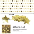 thumbnail image 2 of jesticaly 4pieces Reflective Star Paper Garland Unique And Exquisite Home Decor Choice, 2 of 6