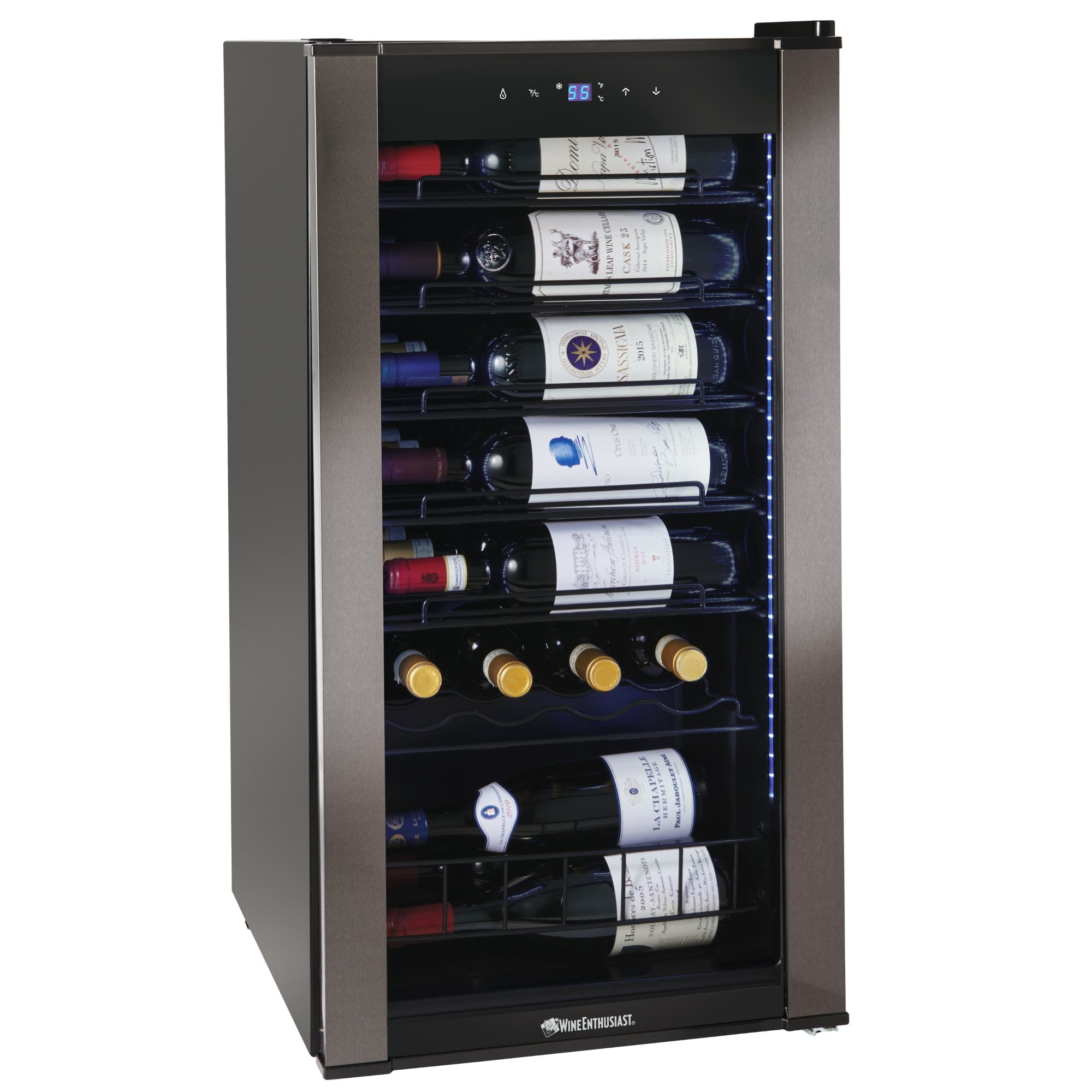 Wine Enthusiast VinoView 28Bottle Wine Fridge Freestanding