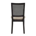 thumbnail image 2 of Weston Home Farmhouse Rattan Back Dining Side Chairs, Antique Black (Set of 2), 2 of 10