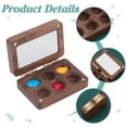 thumbnail image 4 of Wood Watercolor Paints Tins box Painting Storage box For Art Painting Paints Storage Container Rectangle Sienna 41x61x17.5mm Inner Diameter: 12mm Wood, 4 of 6