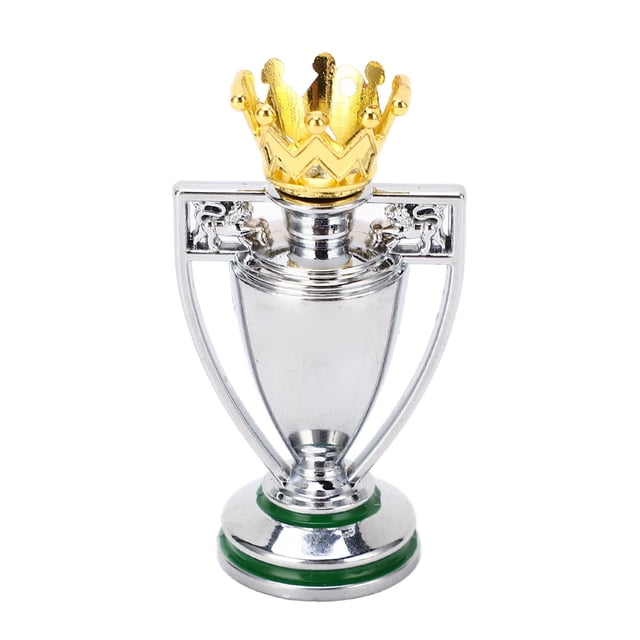 Réplica de trofeo de campeón de fútbol, copa de metal para competiciones de fútbol, modelo de recuerdo para aficionados al fútbol (largo 5,5 cm/2,2 pulgadas)