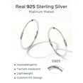 thumbnail image 5 of ChicSilver Sterling Silver Hoop Earrings for Women Hypoallergenic 30MM Small Silver Hoop Earrings Endless Hoop Earring, 5 of 8