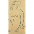 thumbnail image 3 of Modigliani, Amedeo 14x24 Black Modern Framed Museum Art Print Titled - Seated Woman, 3 of 5