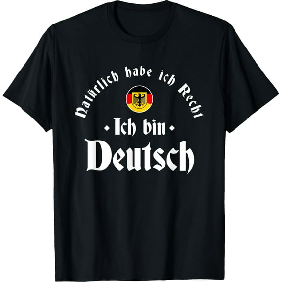 Ich bin Deutsch - Funny Germany Roots German, Heritage T-Shirt mens t hirt men，black，women，misfits，journey ，boys
