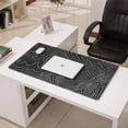 thumbnail image 3 of White Line and Grey Bottom&nbsp;mouse Padswaterproof,rubber+multispandexno Slip Line Series Gaming Mouse PadDesk Pad for Office Home Game 31.5x15.7inches, 3 of 7