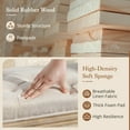 thumbnail image 5 of Dycanpo 44'' End of Bed Bench, Vintage Upholstered Bench for Entryway, Linen and Wood, 5 of 8