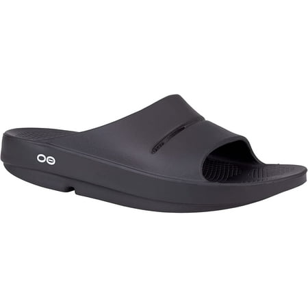 

OOFOS Ooahh Luxe Slide Sandal - Lightweight Recovery Footwear - Reduces Stress On Feet Joints & Back - Machine Washable - Hand-Painted Treatment