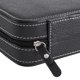 thumbnail image 3 of Caja de almacenamiento portátil con 8 rejillas para exhibición de relojes, organizador de viaje con cremallera, color negro, 1 unidad, 3 of 5