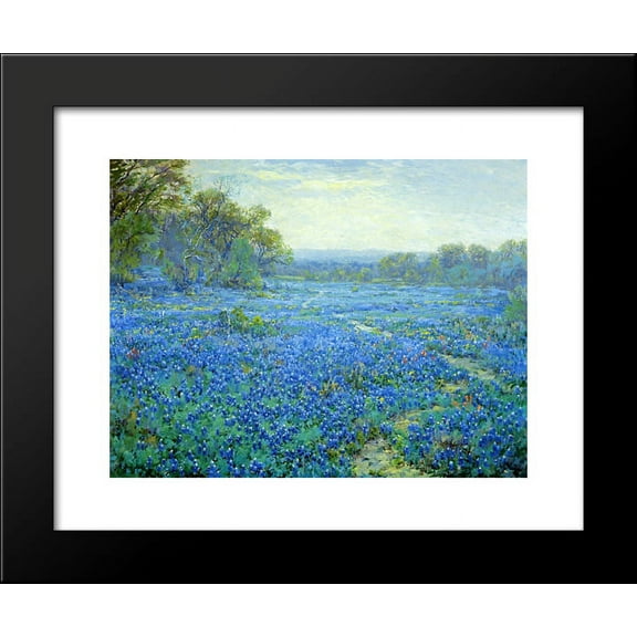 Bluebonnet Scene 20x24 Framed Art Print by Onderdonk, Robert Julian