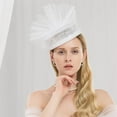 thumbnail image 6 of 1pc 35x19.7 Inch White Linen Mesh Fabric Sinamay Hat Mesh Netting Fabric Roll for Bouquet Wrapping Women Bride's Headdress Veil Making, 6 of 6