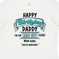thumbnail image 4 of Inktastic Happy Birthday, Daddy Best Ever in Blue Boys or Girls Baby T-Shirt, 4 of 5