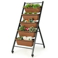 thumbnail image 1 of Costway Jardinière Surélevée Verticale à 5 Niveaux avec Roues et Bacs, 1 of 10