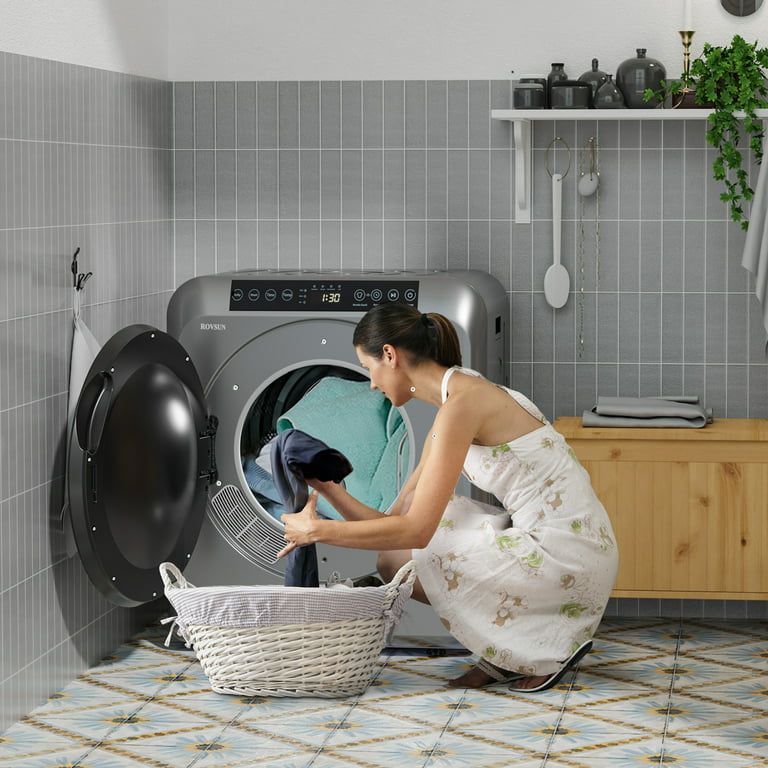 ROVSUN 11LBS Portable Washing Machine, Electric Mini Twin Tub Washer with  Spin Dryer