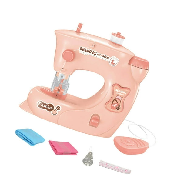 Portable Children Sewing Machine Educational portable travel sewing Interesting for Household pink