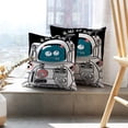 thumbnail image 6 of LALILO Throw Pillow Covers With Cute Monster Shirt And Graphic Tee Cushion Cover 18" x 18", 2 Pack, 6 of 6