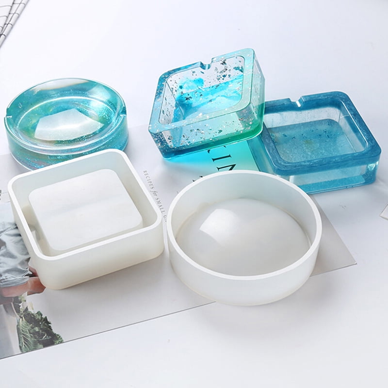 Crafts Storage Box Resin Molds Silicone Mould Ashtray Mold Jewelry Making Tools 