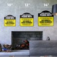thumbnail image 2 of Door Knockers Please Note 12" X 12" Sign | Indoor/Outdoor Plastic | SignMission Designer Warning Solicitation Home Novelty Gift Funny Joke Gag Road Garage, 2 of 4