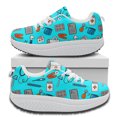 thumbnail image 3 of Kawaii Medical Device Illustration Pattern Autumn Winter Round Toe Vulcanized Shoes Brand Design Comfortable Lace Up Sneakers, 3 of 5