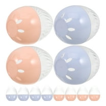 FRCOLOR 12pcs Plastic Transparent Watch Box Single Watch Display Case Egg Shape Portable Watch Storage Organizer Clear Watch Holder Small Watch Container