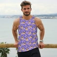 thumbnail image 6 of Pofeuu Pugs and Flowers Print Men's Workout Tank Tops Sleeveless Muscle Gym Shirt Quick Dry-3X-Large, 6 of 7