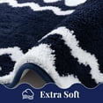 thumbnail image 4 of Findosom 4-Piece Bathroom Rugs Set,Non Slip Absorbent Bath Mat,Machine Washable Microfiber Quick Dry Bath Rug for Bathroom Bedroom Kitchen Shower Tub,Navy, 4 of 7