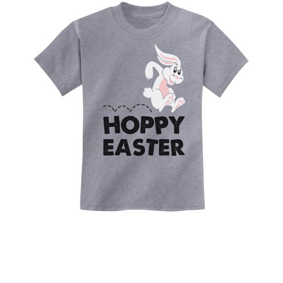 Tstars Boys Unisex Easter Holiday Shirts Hoppy Easter Tee Cute Bunny Kids Happy Easter Party Shirts Easter Gifts for Boy Kids T Shirt