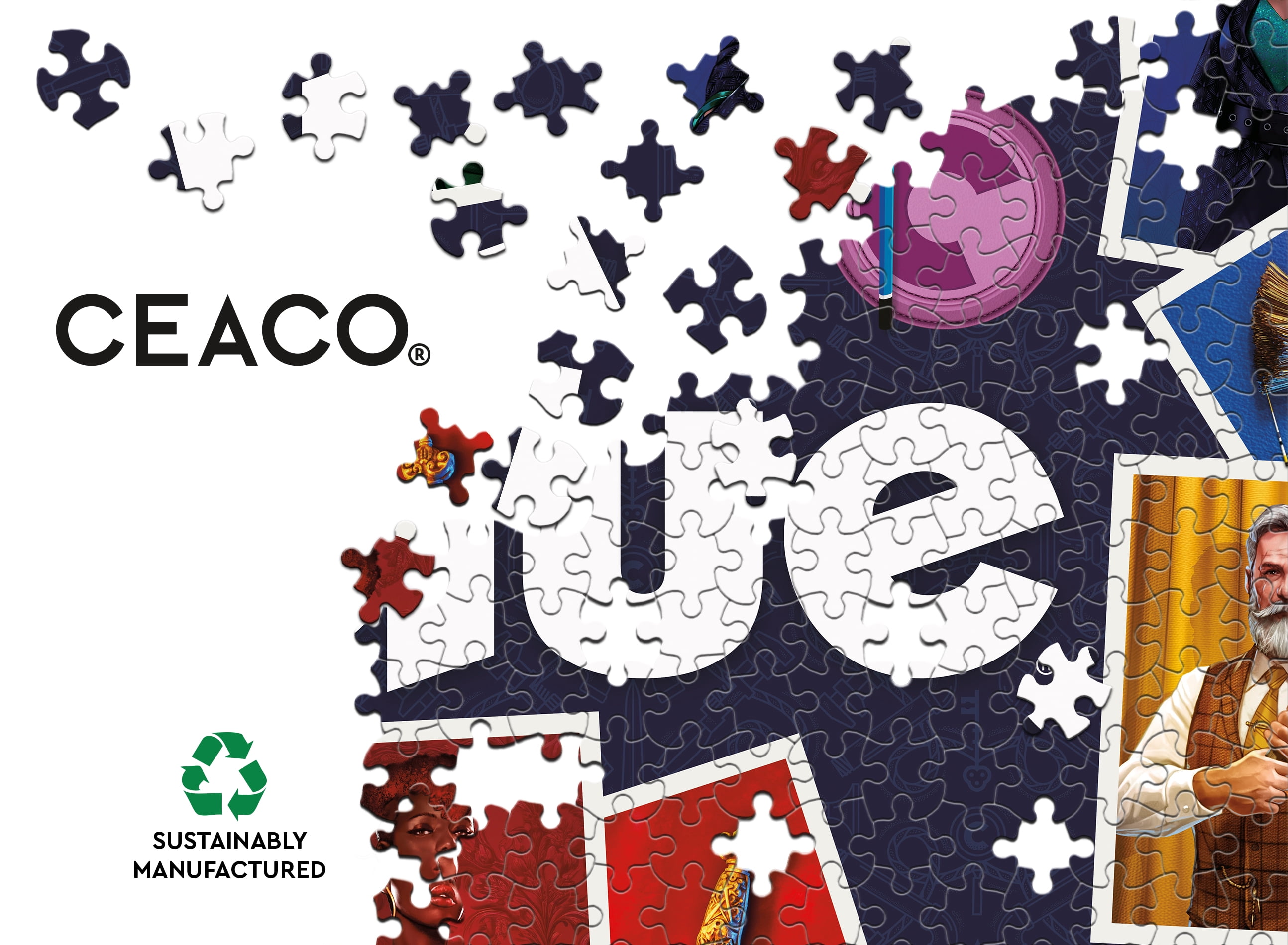 Ceaco Hasbro Clue 300-Piece Interlocking Jigsaw Puzzle for Adults Ages 14+