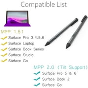 Digital Pen 4096 Levels of Pressure Sensitivity Stylus Pen, Compatible with Surface Pro, Surface Book 1 & 2, Surface Go, Rechargeable & Palm Rejection MPP 2.0 (Dark Gray) with 3 Extra Pen Tips